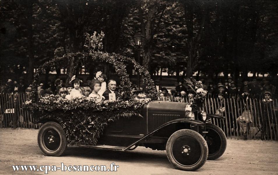 BESANÇON - Concours des voitures fleuries - Chamars - 23 Juin 1929